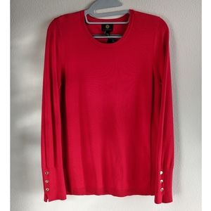 ❌DONATED❌  NWT Red top long sleeves stretchy blouse M